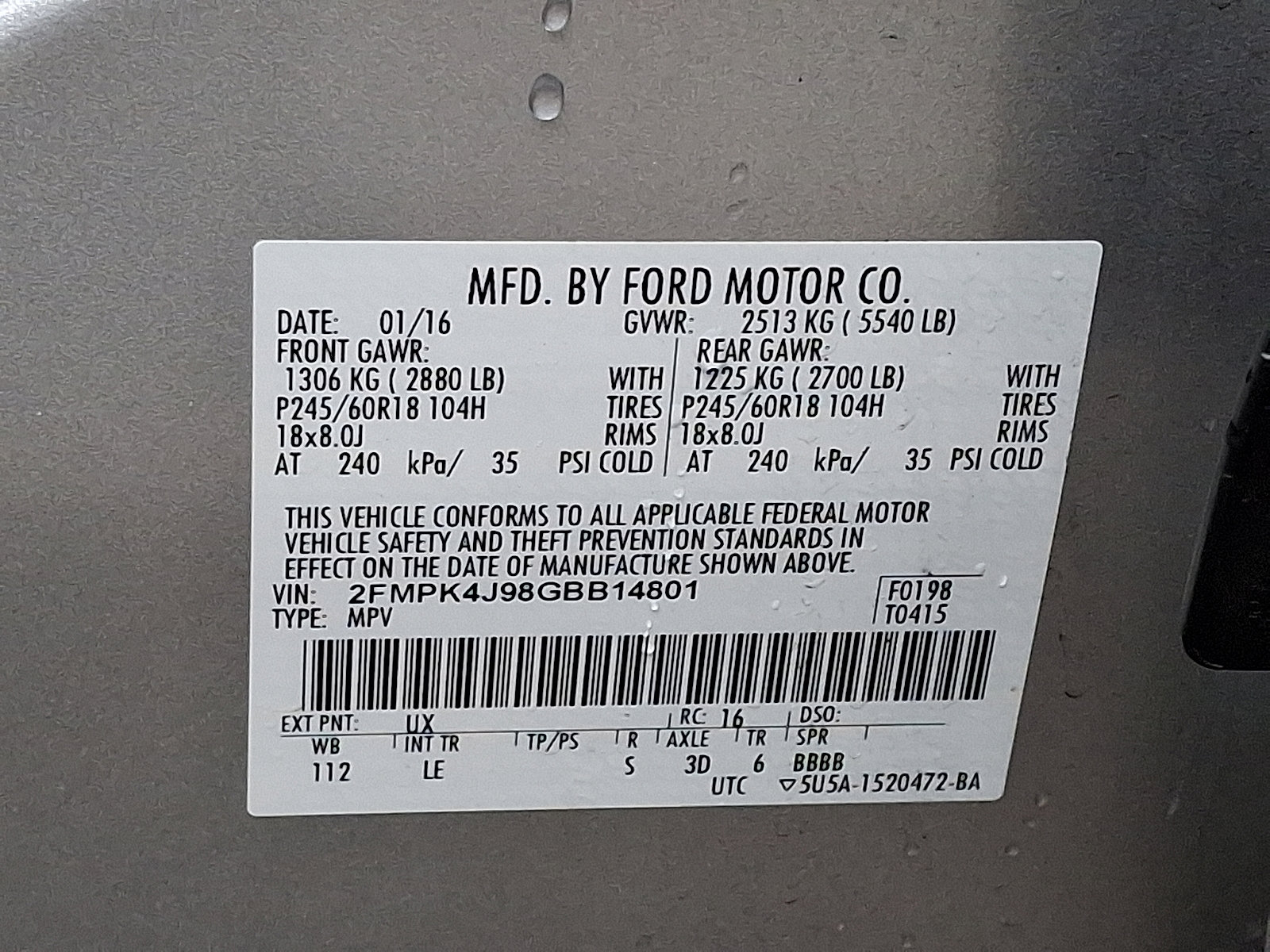 Used 2016 Ford Edge SEL w/ Equipment Group 201A image 27