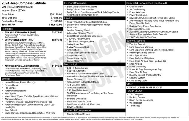 Used 2024 Jeep Compass Latitude w/ Sun and Sound Group image 5