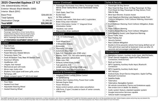Used 2025 Chevrolet Equinox LT FWD image 6