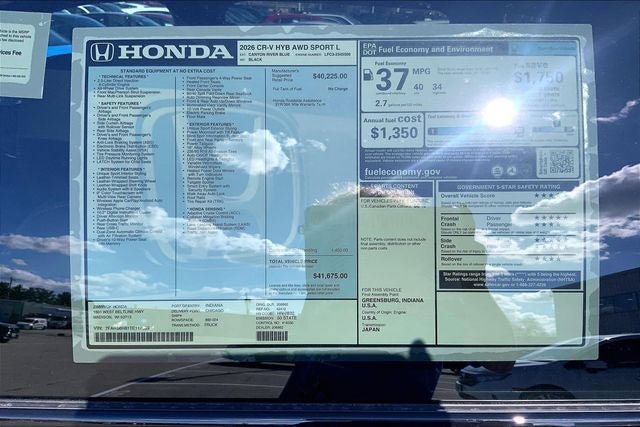 New 2026 Honda CR-V Sport-L image 19