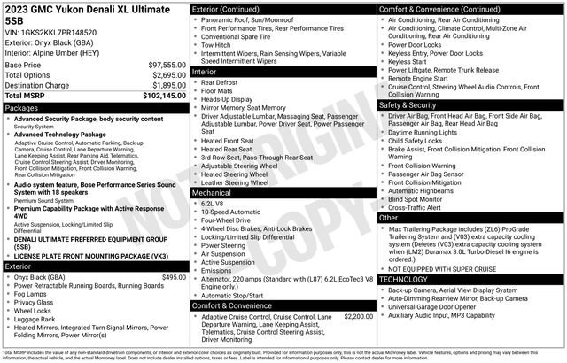 Used 2023 GMC Yukon XL Denali Ultimate image 1