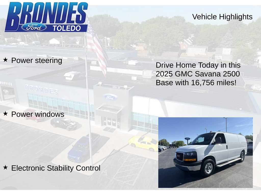 Used 2025 GMC Savana 2500 w/ Driver Convenience Package RWD image 12