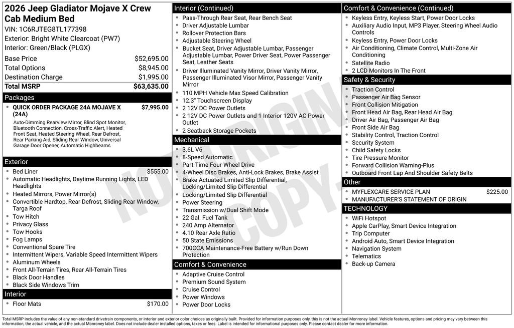 New 2026 Jeep Gladiator Mojave image 9