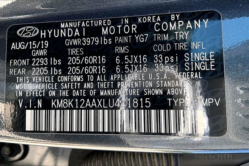 Used 2020 Hyundai Kona SE FWD image 29
