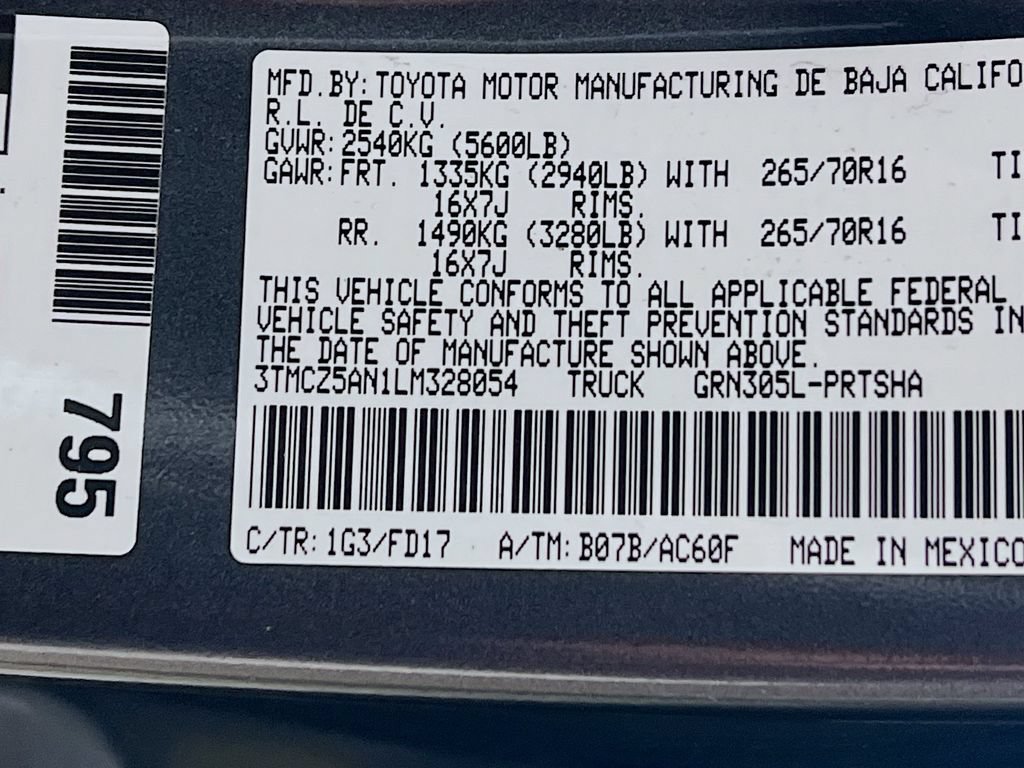 Certified 2020 Toyota Tacoma TRD Off-Road w/ Technology Package AWD/4WD image 28