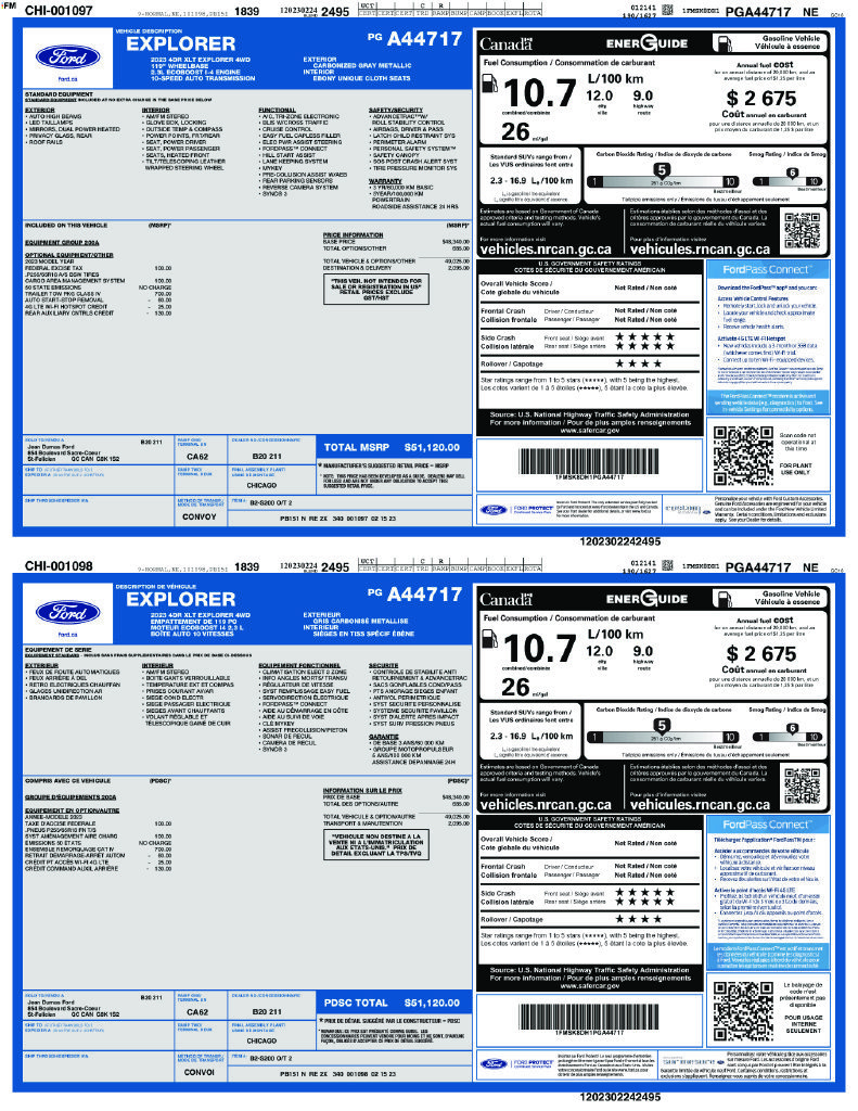 Used 2023 Ford Explorer XLT w/ Class IV Trailer Tow Package AWD/4WD image 43
