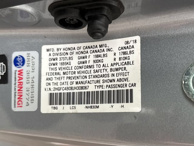 Used 2018 Honda Civic LX-P image 17