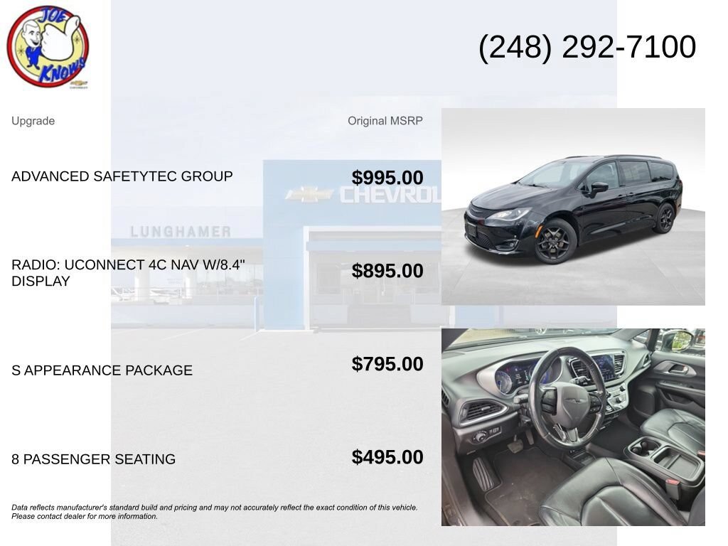 Used 2019 Chrysler Pacifica Touring-L w/ Advanced Safetytec Group FWD image 5