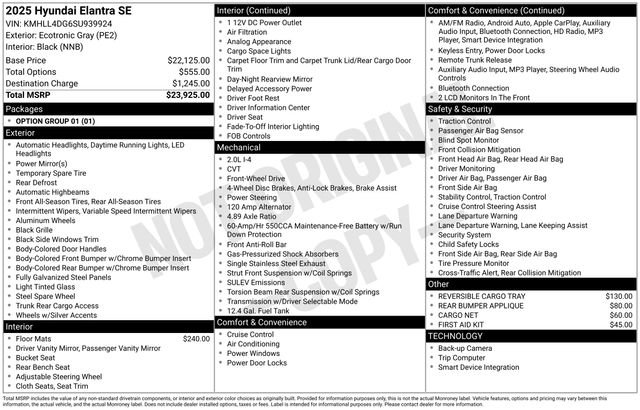 Certified 2025 Hyundai Elantra SE image 4