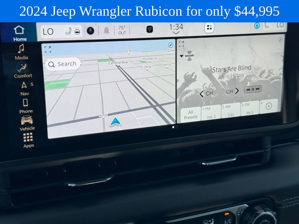 Used 2024 Jeep Wrangler Unlimited Rubicon w/ Technology Group AWD/4WD image 16