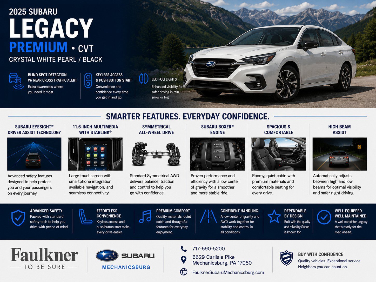 Used 2025 Subaru Legacy Premium AWD/4WD image 2