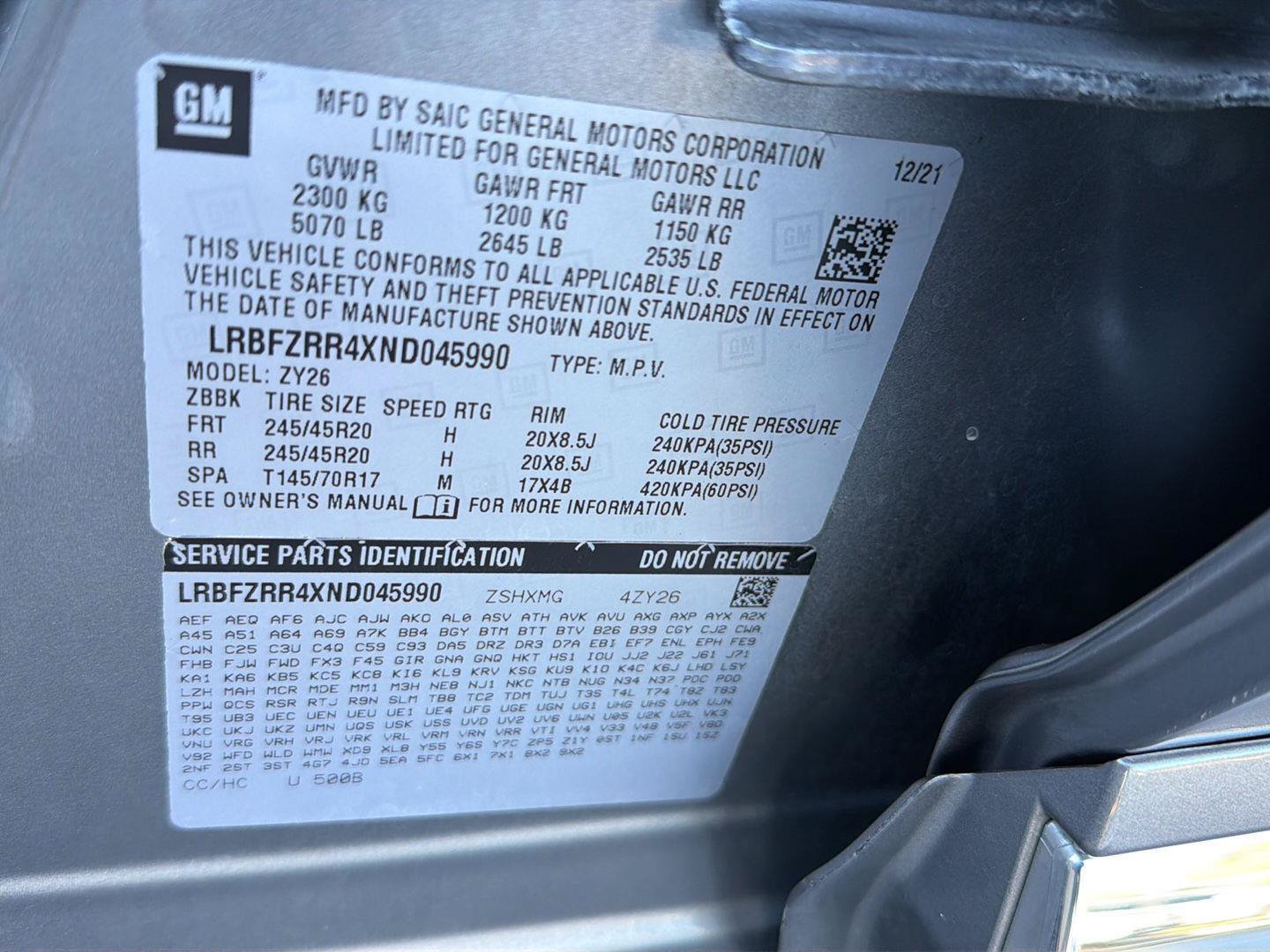 Used 2022 Buick Envision Avenir w/ Technology Package II FWD image 45