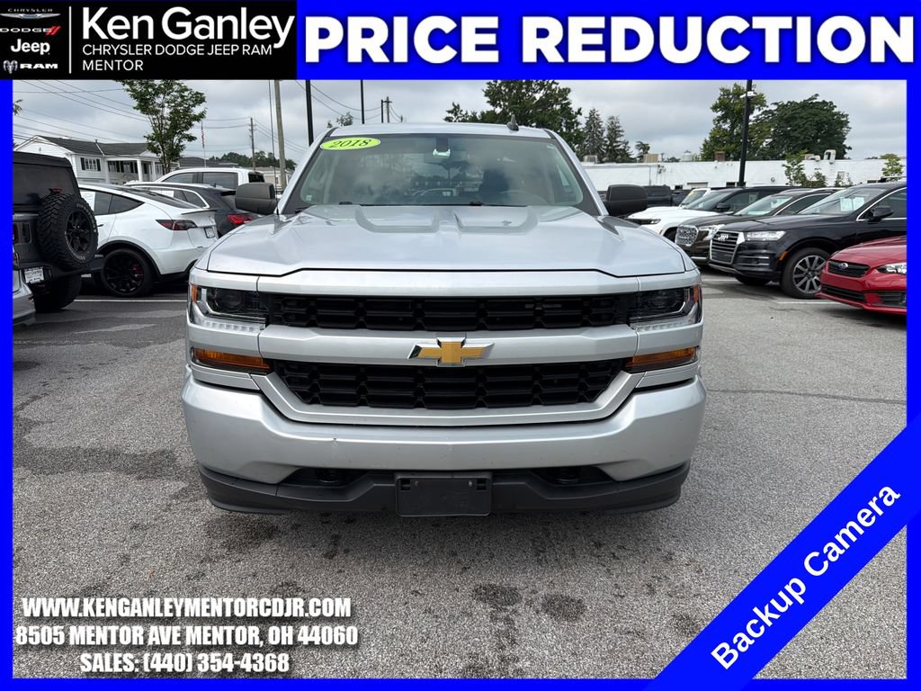 Used 2018 Chevrolet Silverado 1500 Custom w/ Custom Value Package AWD/4WD image 2