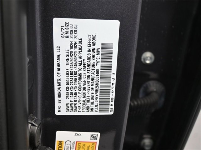 Used 2021 Honda Pilot Special Edition image 19