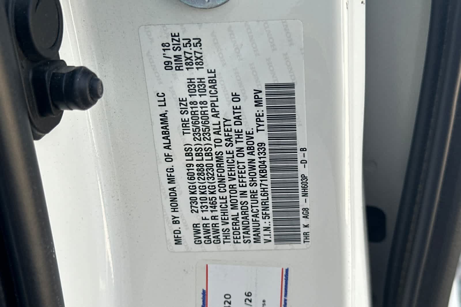 Used 2019 Honda Odyssey EX-L image 31