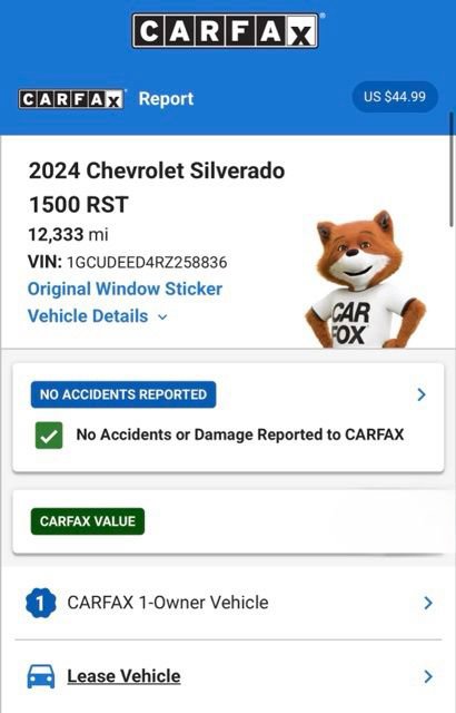 Certified 2024 Chevrolet Silverado 1500 RST w/ Convenience Package II AWD/4WD image 7