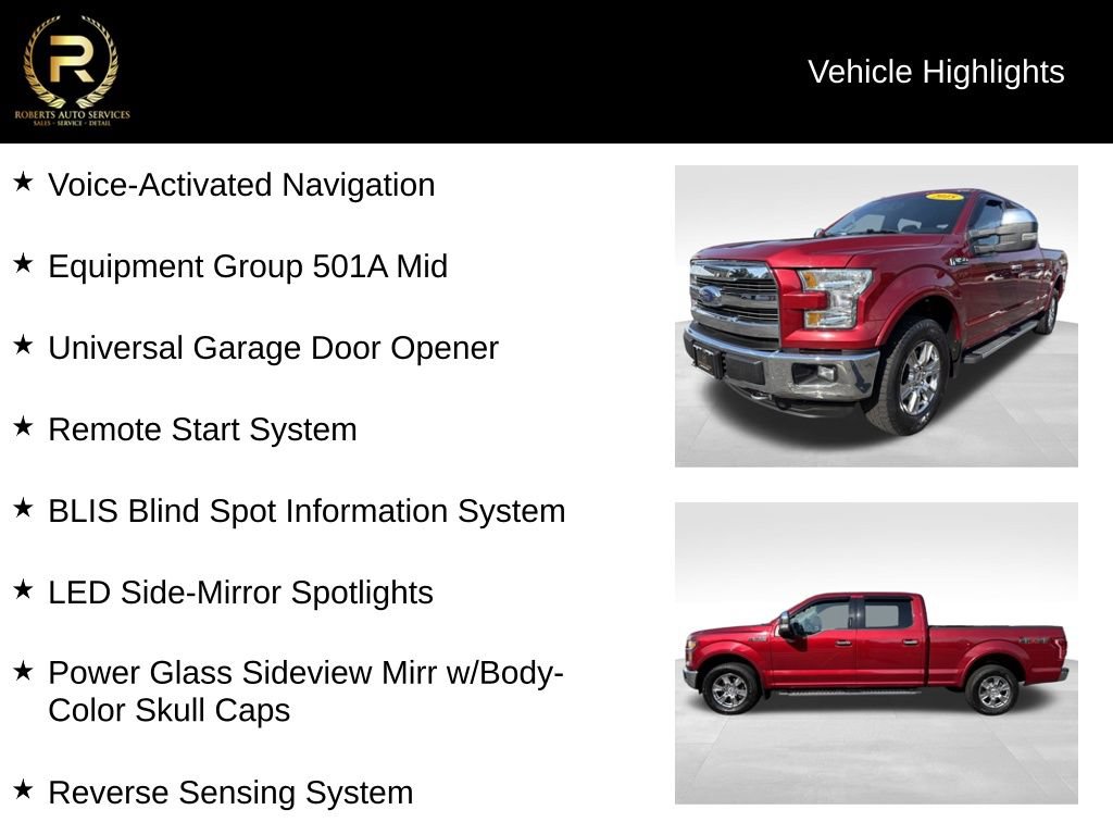 Used 2015 Ford F150 Lariat AWD/4WD image 9