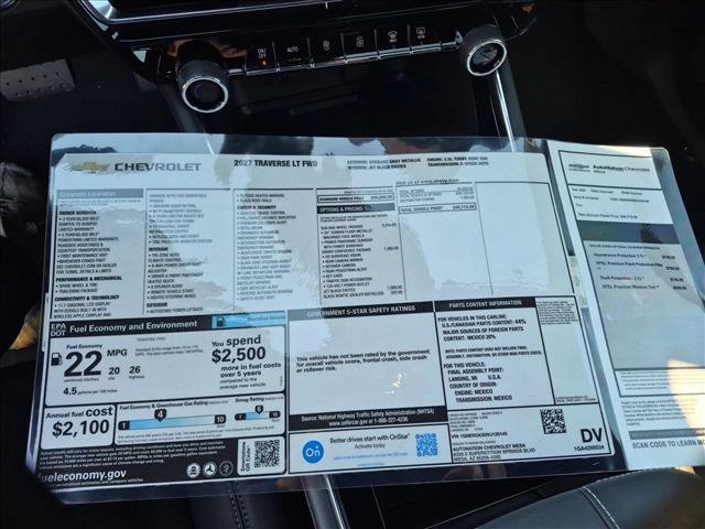 New 2027 Chevrolet Traverse LT w/ Sun and Wheel Package FWD image 18