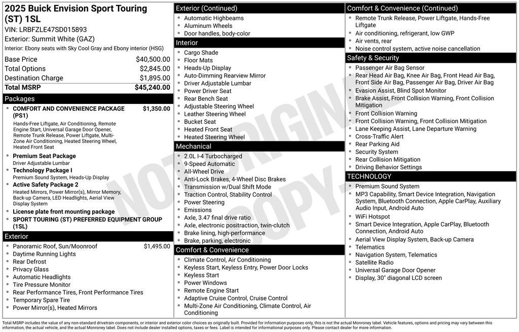 Used 2025 Buick Envision Sport Touring image 4