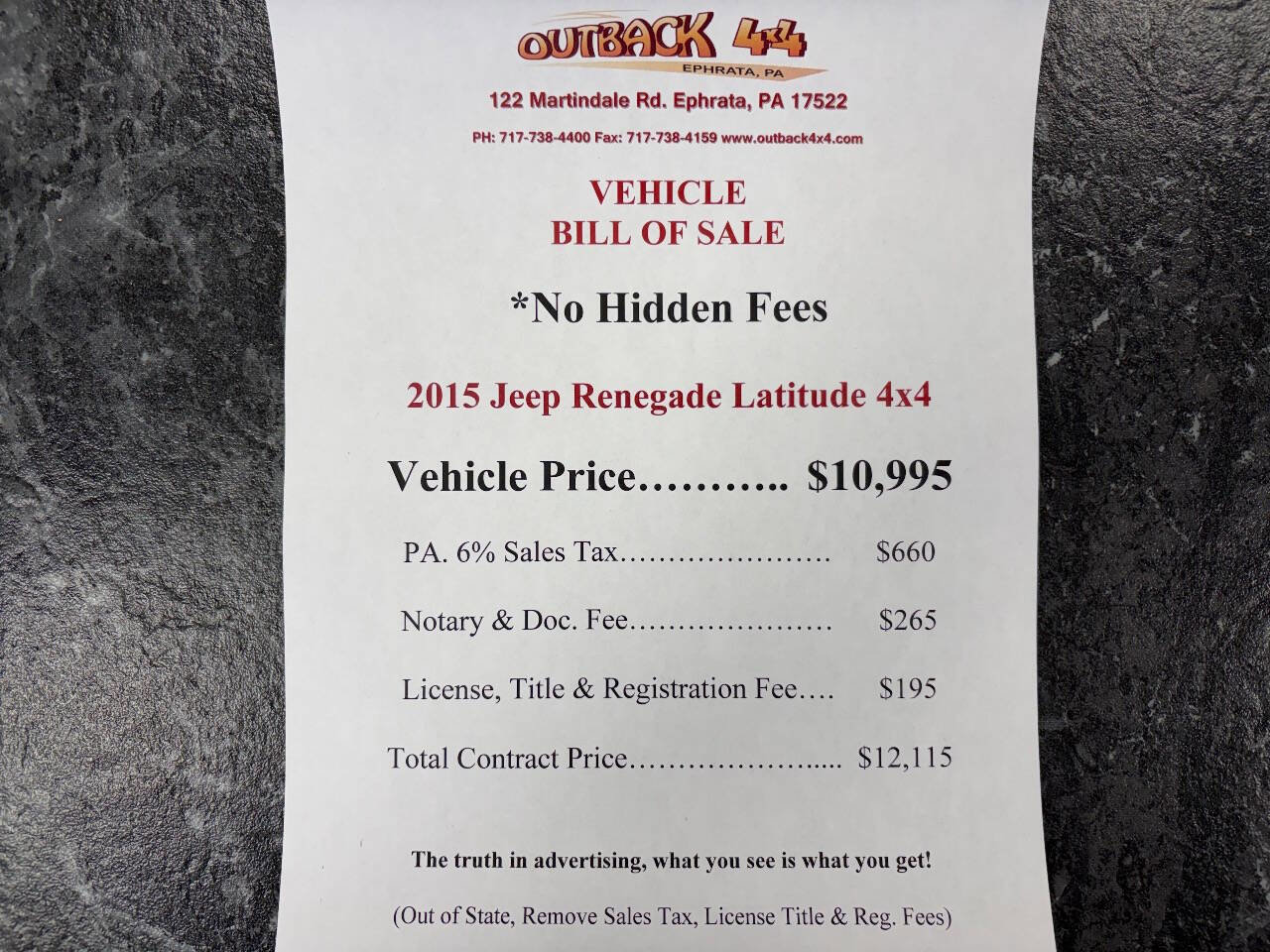 Used 2015 Jeep Renegade Latitude image 2