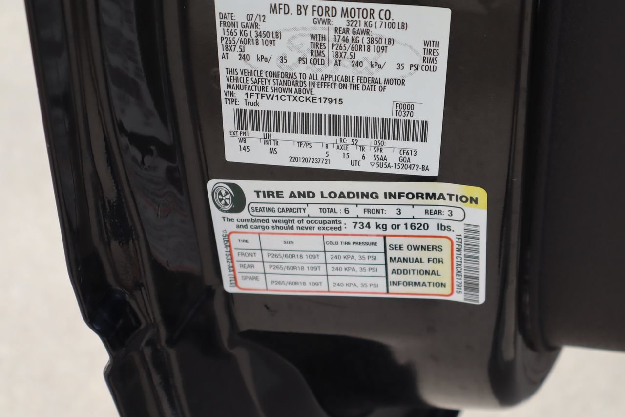 Used 2012 Ford F150 XLT w/ XLT Chrome Pkg RWD image 28