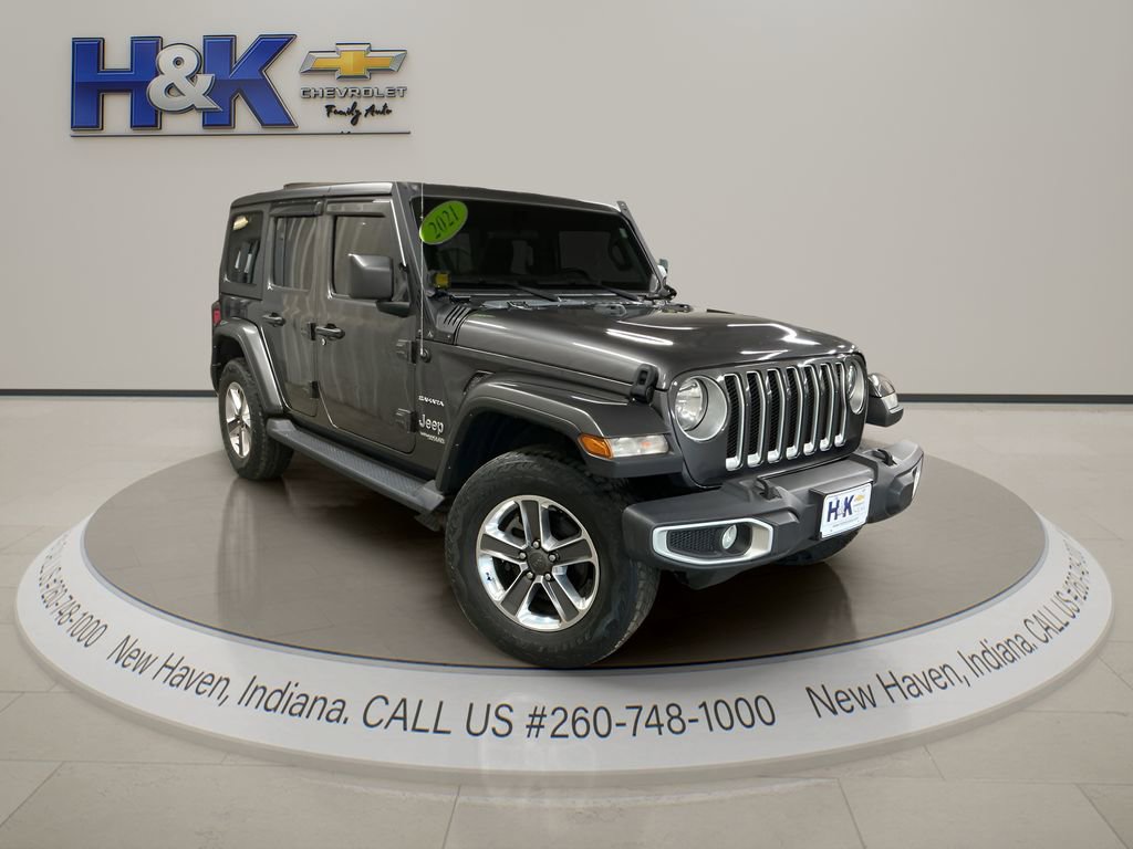 Used 2021 Jeep Wrangler Unlimited Sahara w/ Cold Weather Group image 1