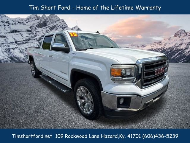 Used 2015 GMC Sierra 1500 SLT w/ SLT Crew Cab Value Package AWD/4WD image 3