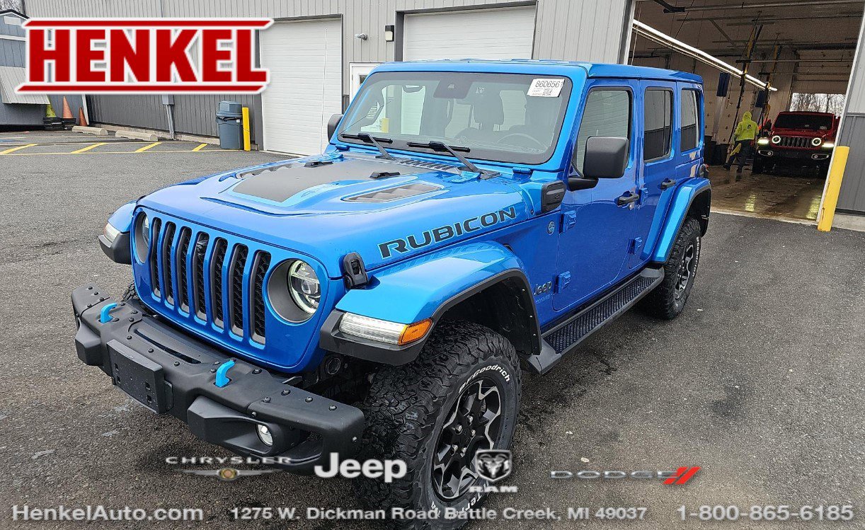 Used 2021 Jeep Wrangler Unlimited Rubicon 4xe w/ Dual Top Group image 1