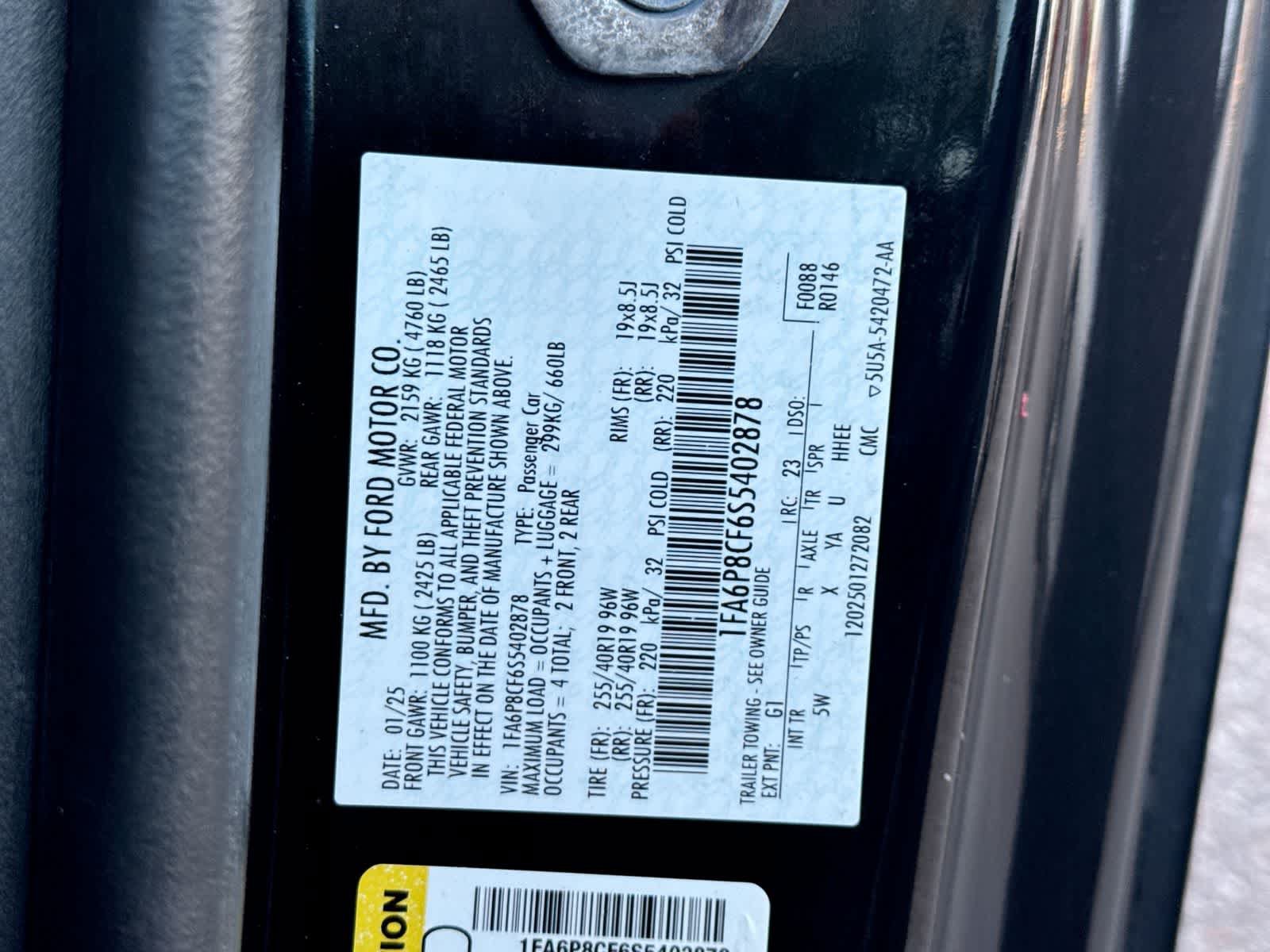 Used 2025 Ford Mustang GT Premium RWD image 42