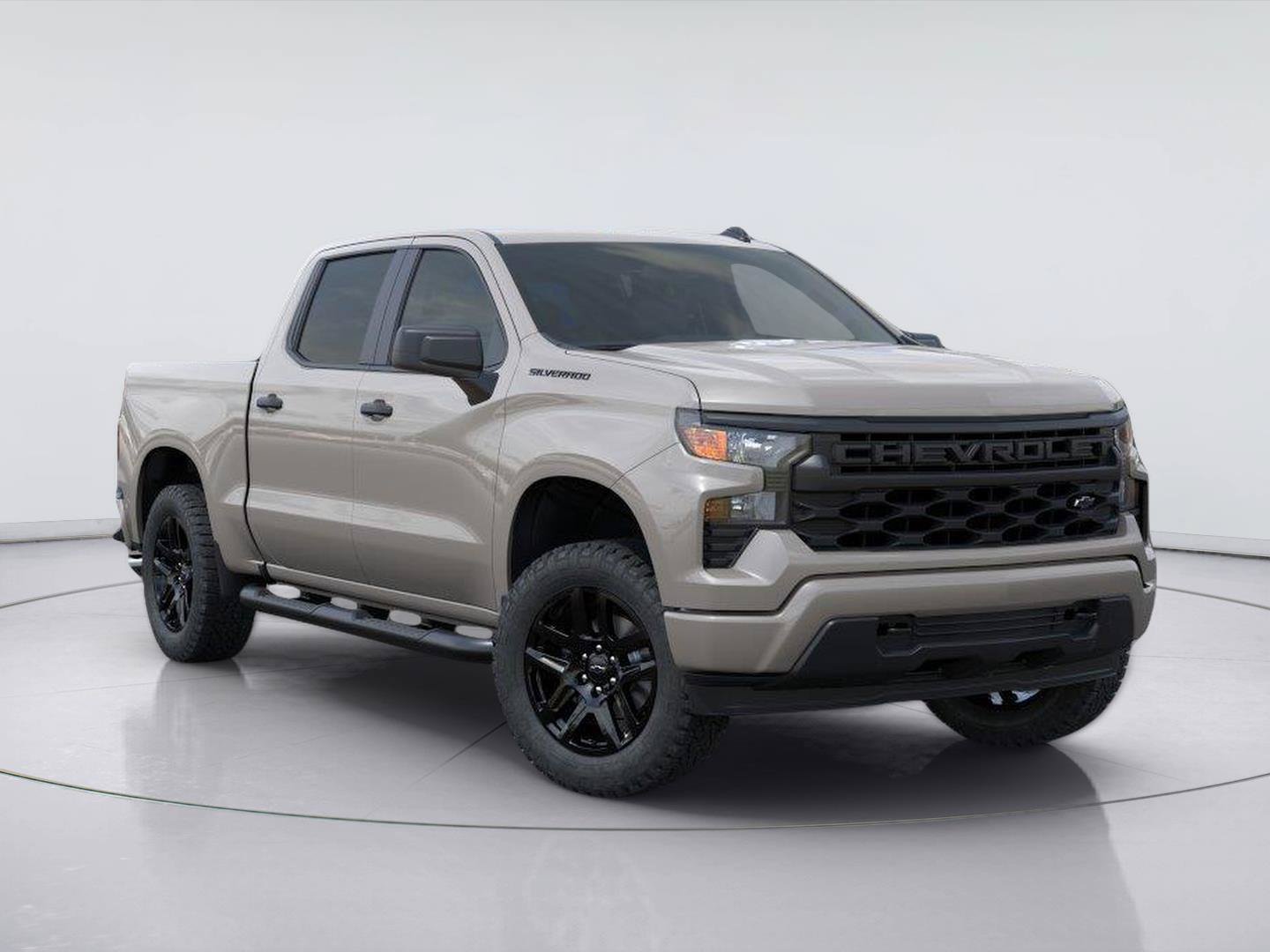 New 2026 Chevrolet Silverado 1500 Custom w/ Turbomax Blackout Package RWD image 1