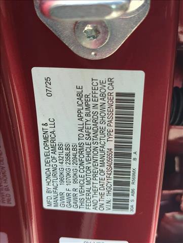 New 2025 Honda Accord SE image 23