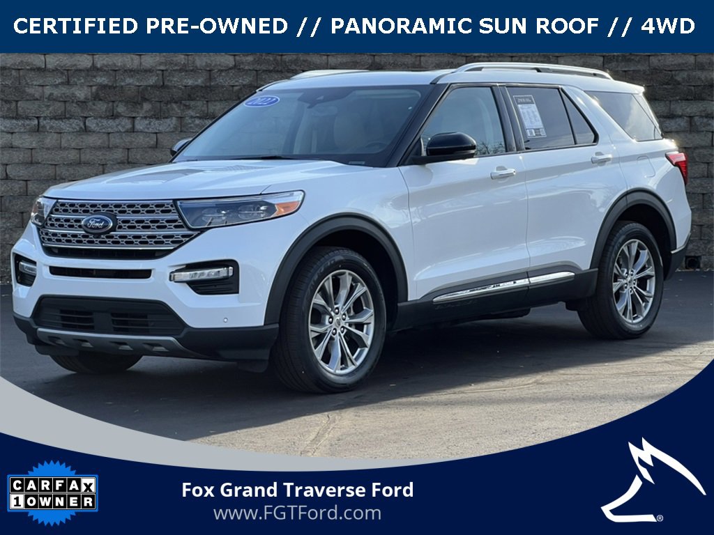 Certified 2022 Ford Explorer Limited w/ Equipment Group 301A