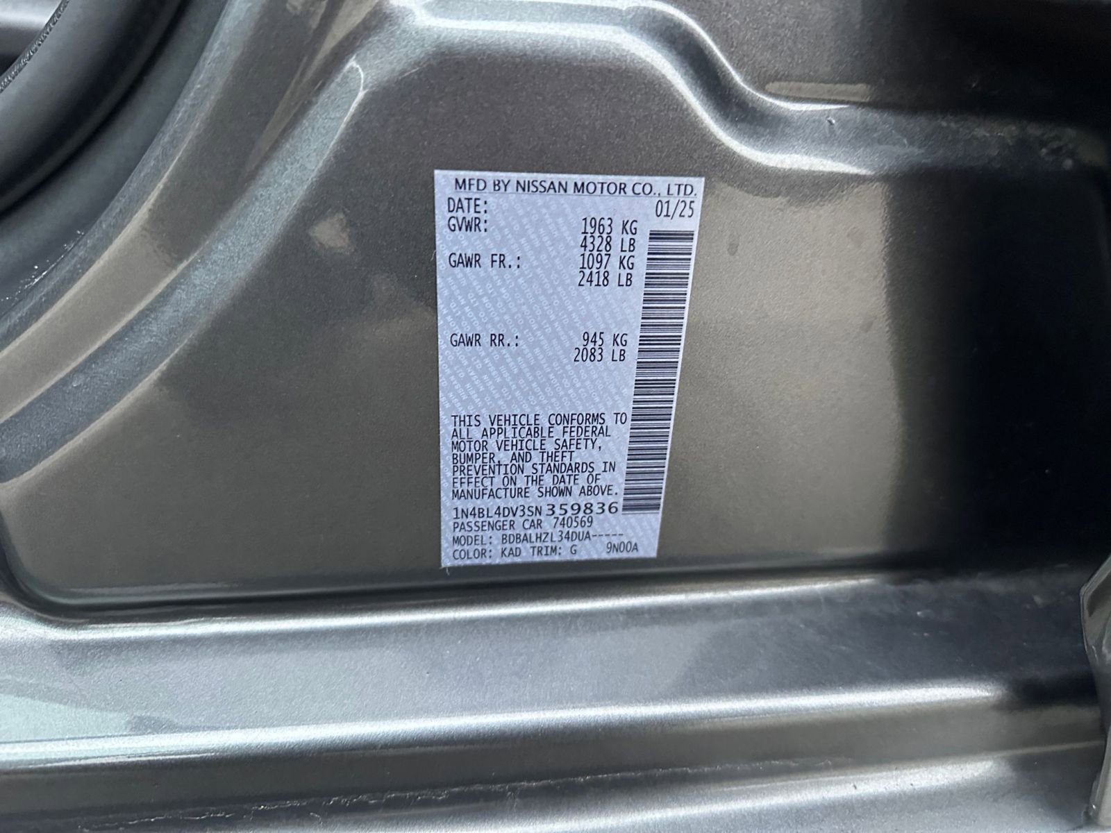 Used 2025 Nissan Altima 2.5 SV image 28