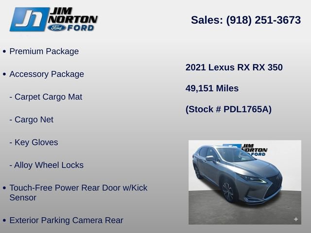 Used 2021 Lexus RX 350 FWD w/ Premium Package image 8