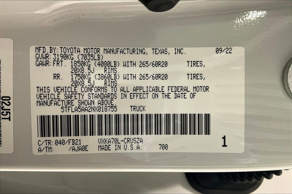 Used 2022 Toyota Tundra SR5 image 41