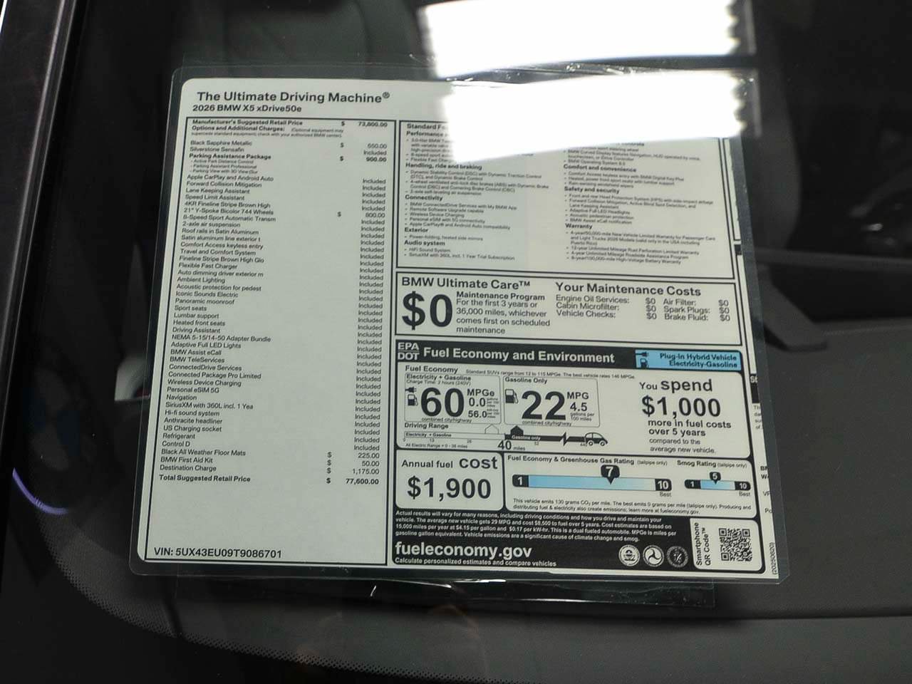 Used 2026 BMW X5 xDrive50e AWD/4WD image 16