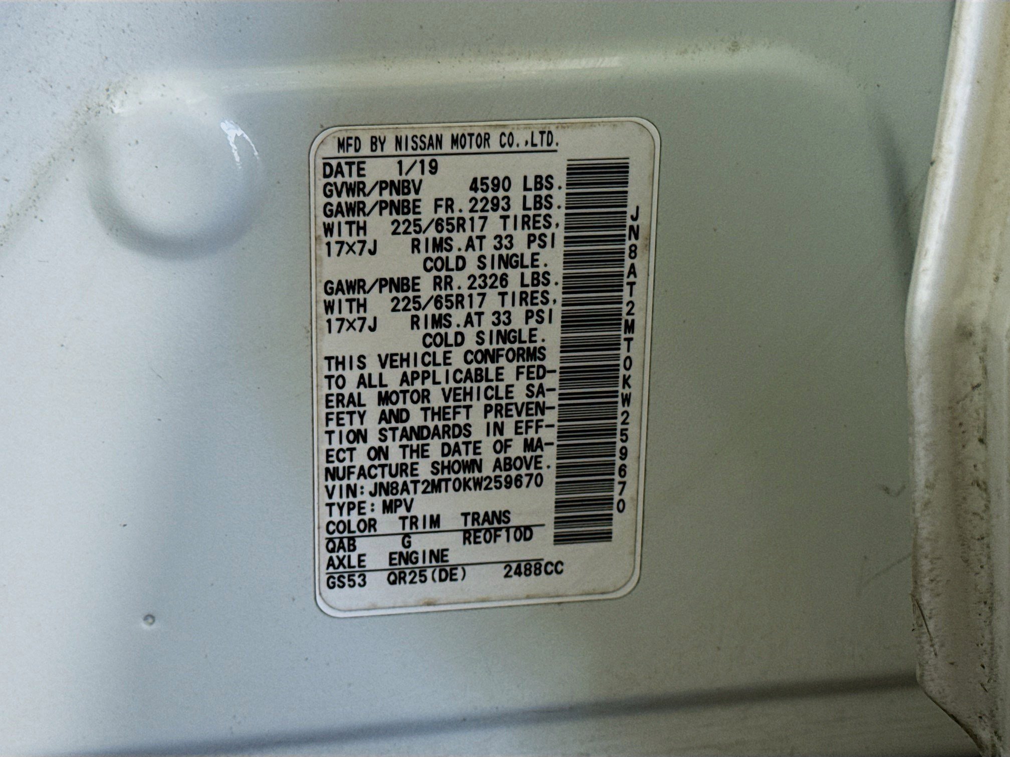 Used 2019 Nissan Rogue SV image 40