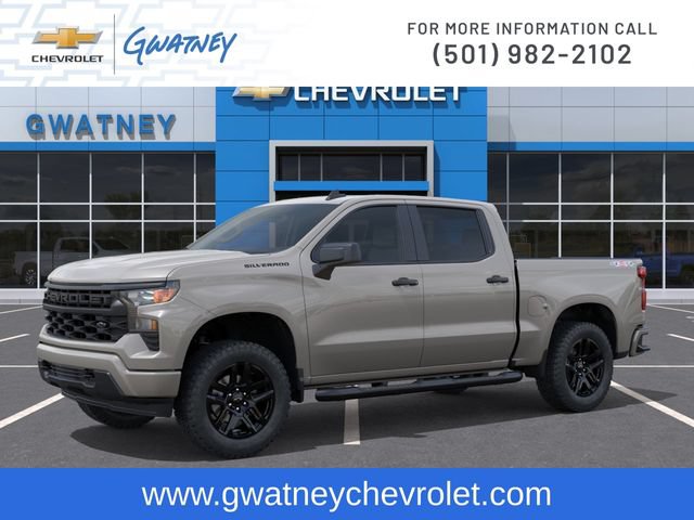 New 2026 Chevrolet Silverado 1500 Custom w/ Turbomax Blackout Package AWD/4WD image 2