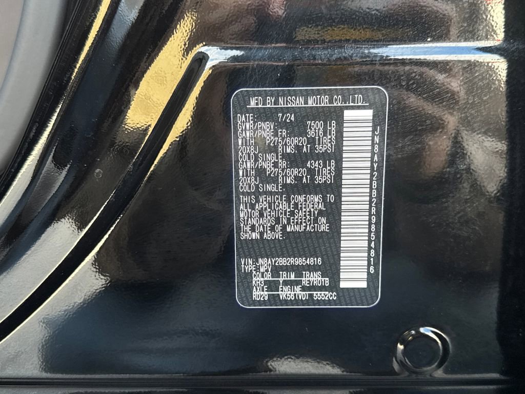 Used 2024 Nissan Armada SL w/ Midnight Edition Package image 31