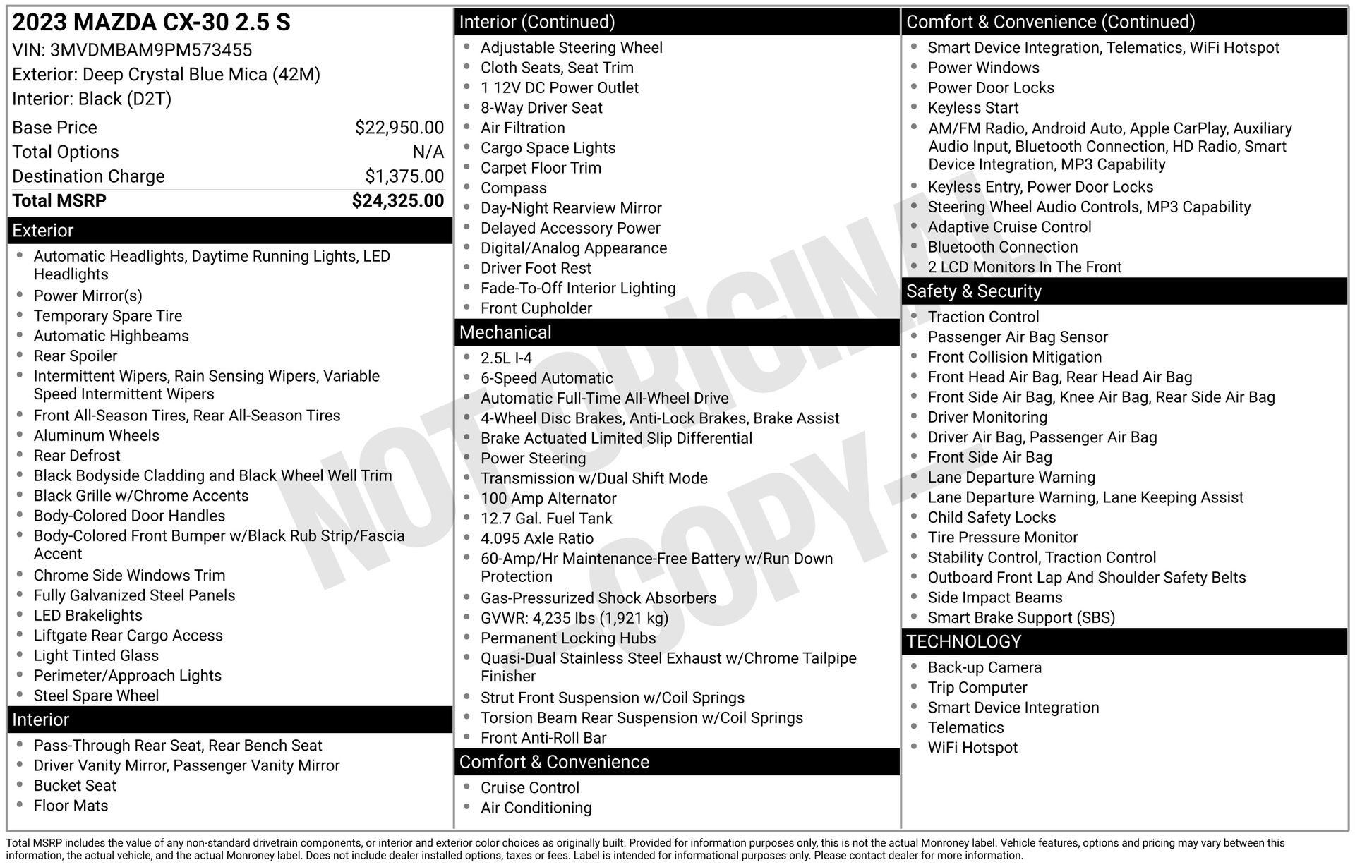 Certified 2023 MAZDA CX-30 AWD 2.5 S image 41