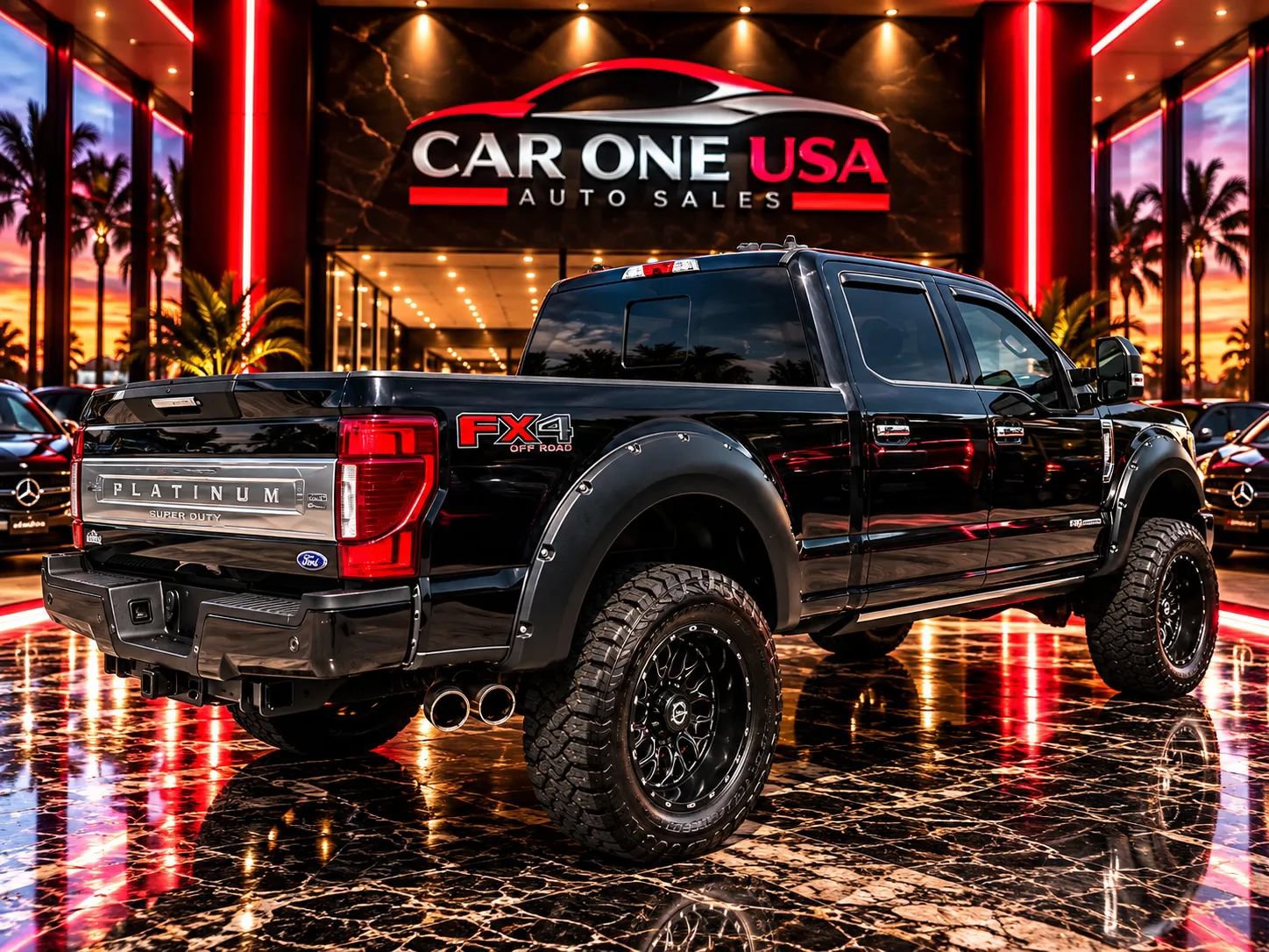 Used 2020 Ford F250 Platinum w/ FX4 Off-Road Package AWD/4WD image 3
