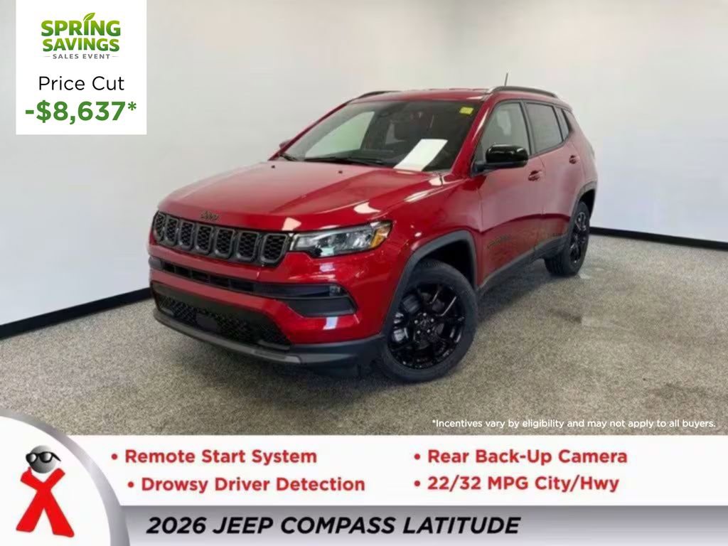 New 2026 Jeep Compass Latitude w/ Quick Order Package 29K image 1