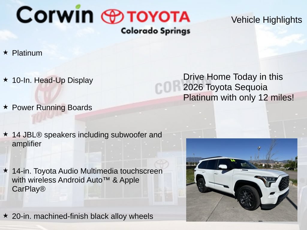 Used 2026 Toyota Sequoia Platinum AWD/4WD image 8