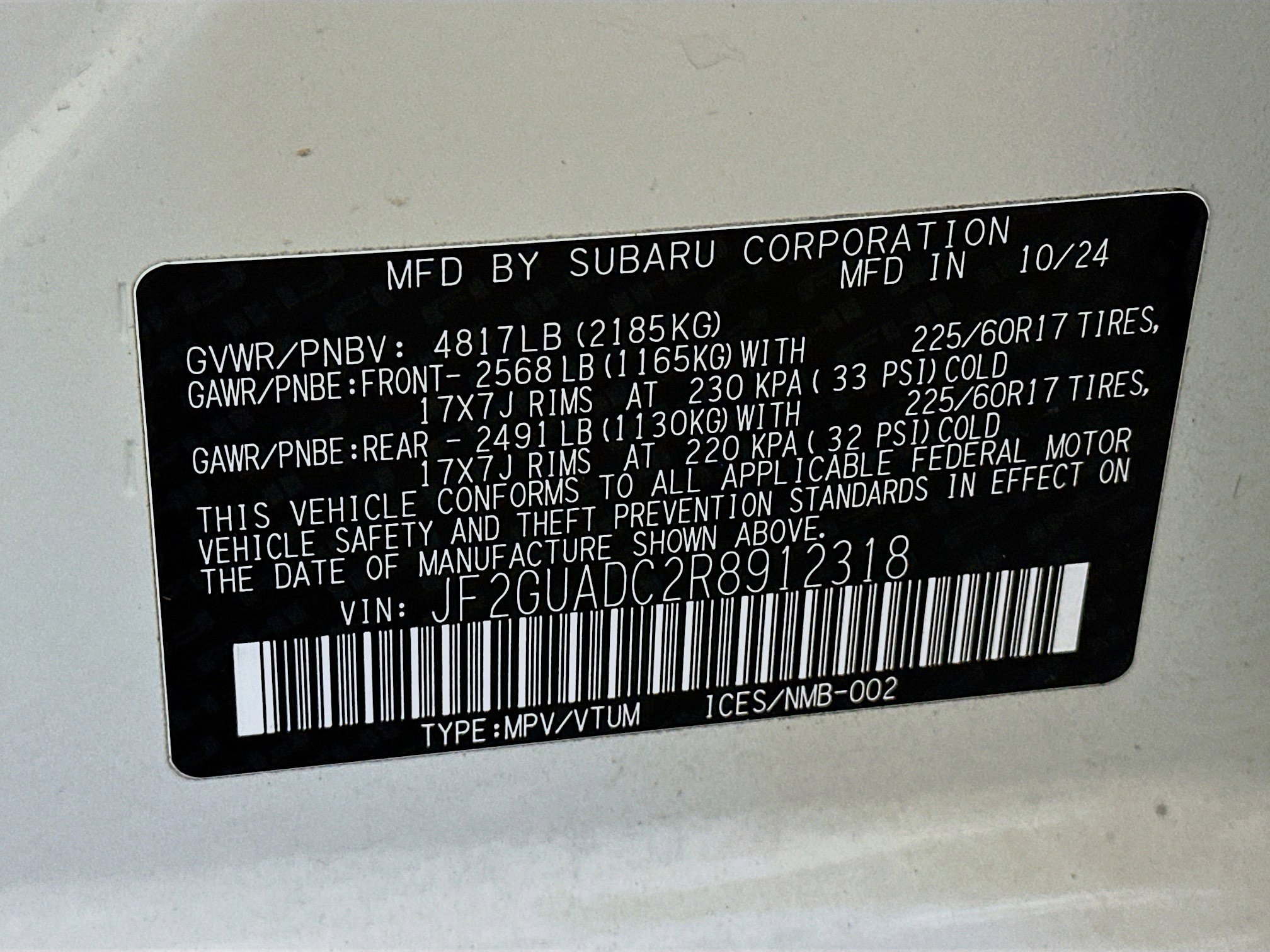 Used 2024 Subaru Crosstrek 2.0i Premium image 12