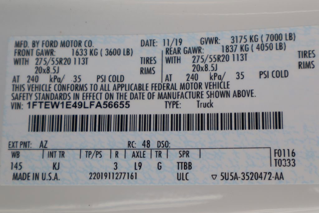 Used 2020 Ford F150 King Ranch w/ Equipment Group 601A Luxury image 35