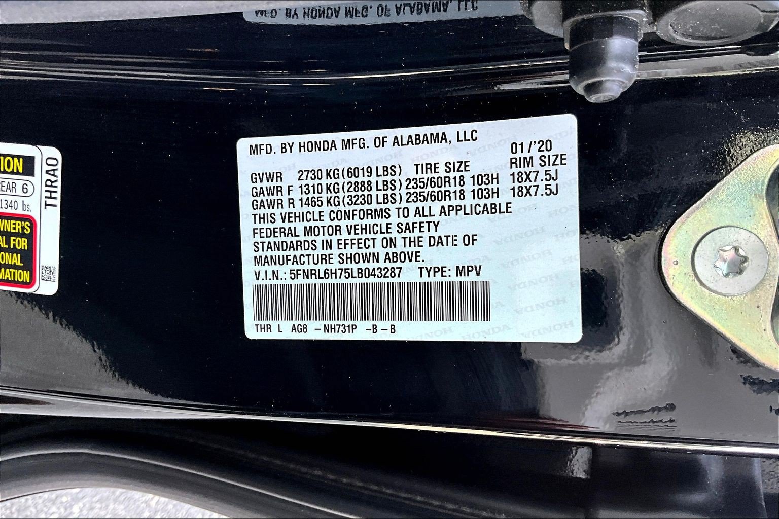 Used 2020 Honda Odyssey EX-L image 16