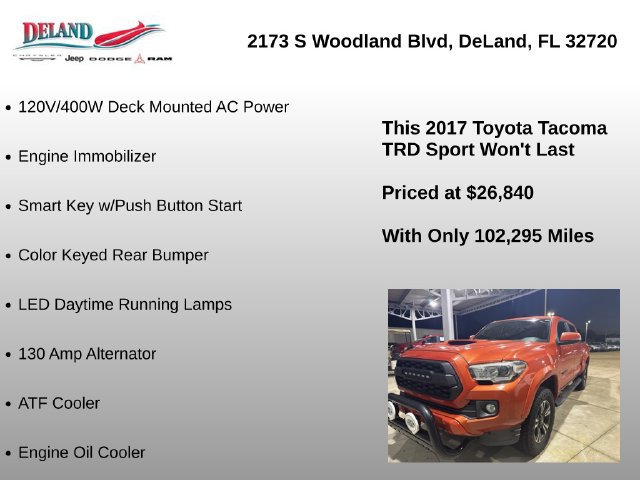 Used 2017 Toyota Tacoma TRD Sport w/ Tow Package RWD image 25