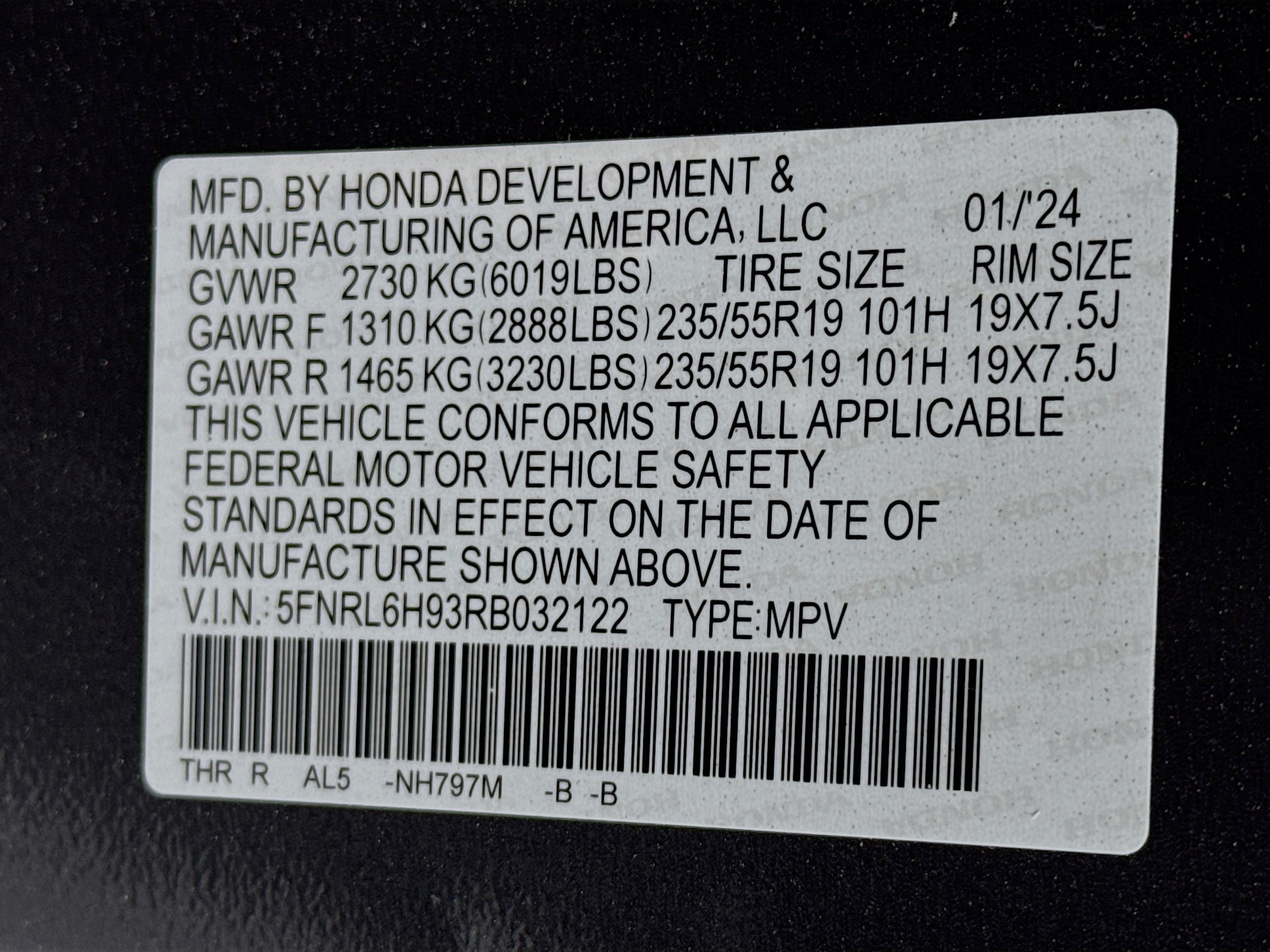 Certified 2024 Honda Odyssey Elite image 35