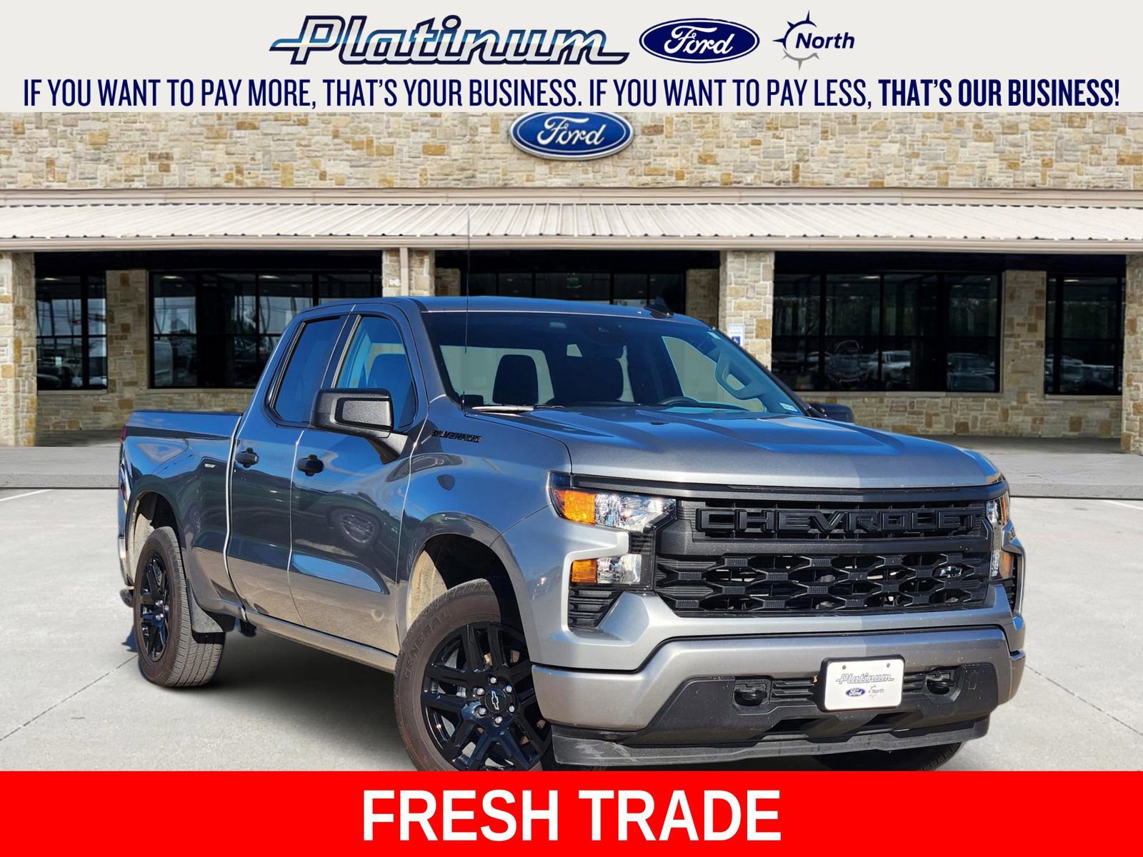 Used 2024 Chevrolet Silverado 1500 Custom w/ Dark Appearance Package