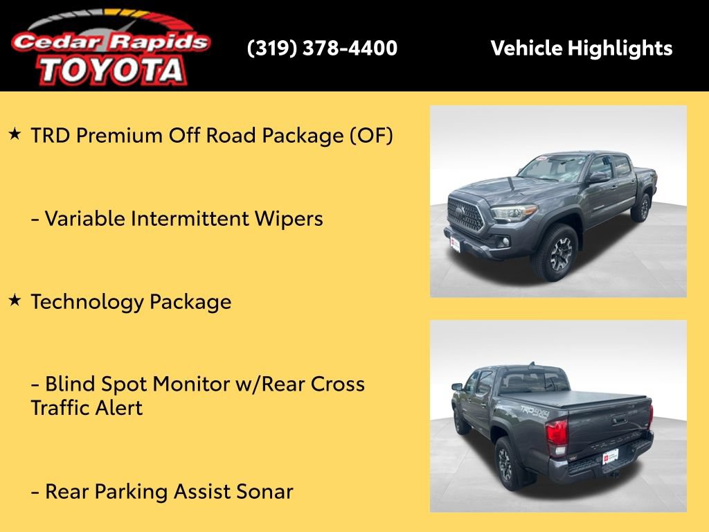Certified 2018 Toyota Tacoma TRD Off-Road AWD/4WD image 30